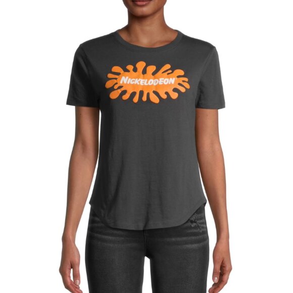 Junior’ Splat Nickelodeon Short Sleeve Graphic T-Shirt - Picture 1 of 3